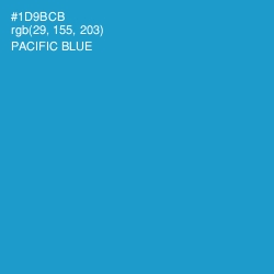 #1D9BCB - Pacific Blue Color Image